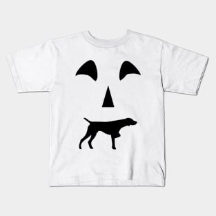 pumpkin German shorthaired pointer dog Halloween Kids T-Shirt